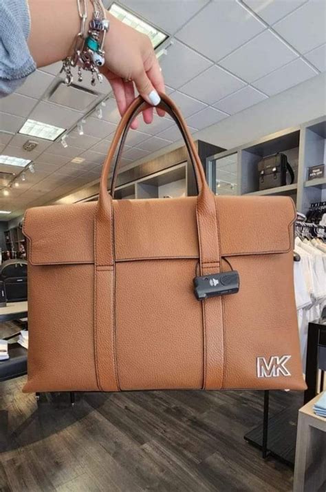 michael kors mens cooper pebbled leather double-zipper briefcase|Michael Kors Men's Briefcase/Document Case for sale .